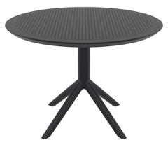 Sky Round Folding Table 42 inch Black
