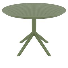 Sky Round Folding Table 42 inch Olive Green