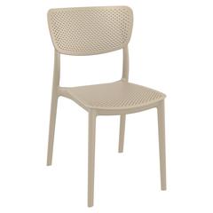 Lucy Outdoor Bistro Set 3 Piece with 24 inch Table Top Taupe