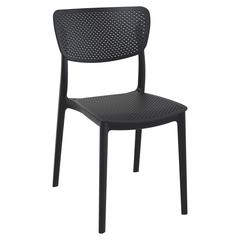 Lucy Outdoor Dining Chair Black, Set of 2