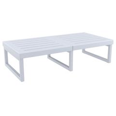 Mykonos Rectangle Lounge Table Silver