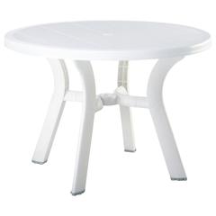 Round Dining Table, White, Belen Kox