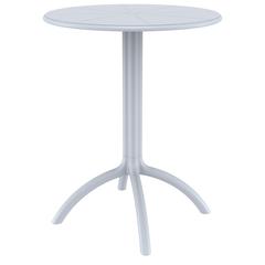 Octopus Round Bistro Table Silver Gray
