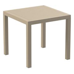 Ares Resin Square Dining Table Taupe 31 inch