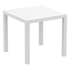 Ares Resin Square Dining Table White 31 inch