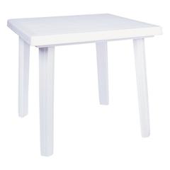 Cuadra Resin Square Dining Table 31 inch White