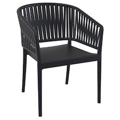 Portofino Armchair Black
