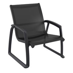 Pacific Club Arm Chair Black Frame Black Sling