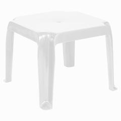Resin Square Side Table, Set of 2, White, Belen Kox