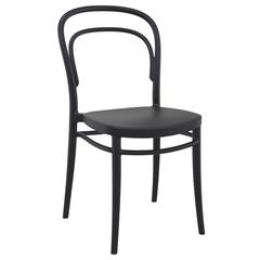 Marie Resin Outdoor Chair Black, Set of 2