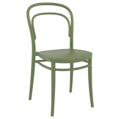 Marie Resin Outdoor Chair Olive Green, Set of 2