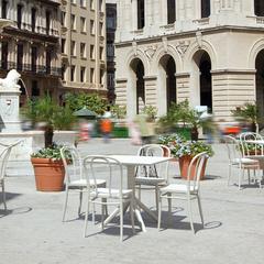 Victor Patio Dining Set with 4 Chairs White