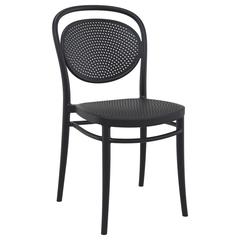 Marcel Resin Outdoor Chair Black, Set of 2