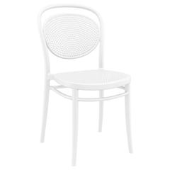 Marcel Resin Outdoor Chair White, Set of 2