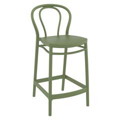 Victor Counter Stool Olive Green, Set of 2