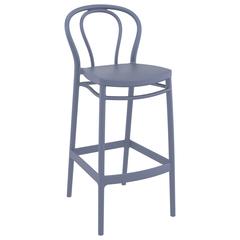 Victor Bar Stool Dark Gray, Set of 2