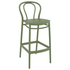 Victor Bar Stool Olive Green, Set of 2
