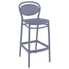 Marcel Bar Stool Dark Gray, Set of 2