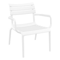 Paris Outdoor Club Lounge Chair White
