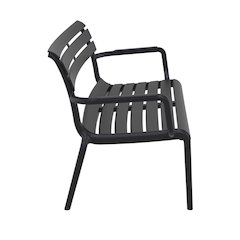 Paris Outdoor Bench Black