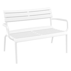 Paris Outdoor Bench White