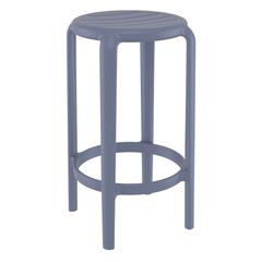 Tom Resin Counter Stool Dark Gray