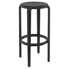 Tom Resin Bar Stool Black