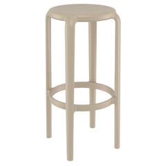 Tom Resin Bar Stool Taupe