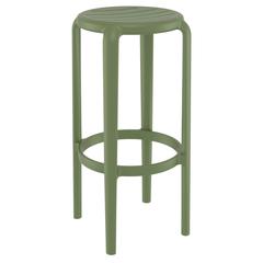 Tom Resin Bar Stool Olive Green