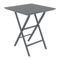 Helen Square Folding Bistro Table 24 inch Dark Gray