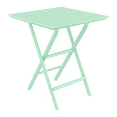 Helen Square Folding Bistro Table 24 inch Opaline