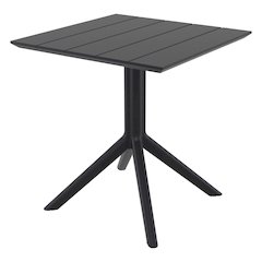 Paris Square Table 27 inch Black