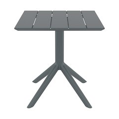 Paris Square Table 27 inch Dark Gray