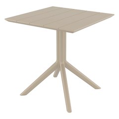 Paris Square Table 27 inch Taupe