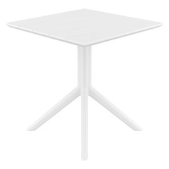 Paris Square Table 27 inch White