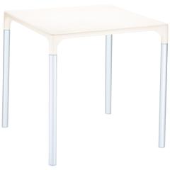 Mango Alu Square Table Beige 28 inch