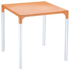 Mango Alu Square Table Orange 28 inch