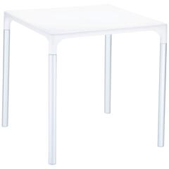 Mango Alu Square Table White 28 inch