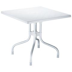 Forza Square Folding Table 31 inch Silver Gray