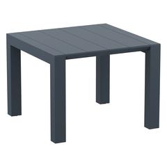 Vegas Dining Table 39 inch to 55 inch Extendable Table Wicker Dark Gray