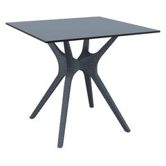 Ibiza Square Table 31 inch Dark Gray