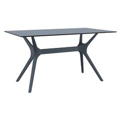 Ibiza Rectangle Table 55 inch Dark Gray