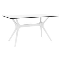 Ibiza Rectangle Table 55 inch White