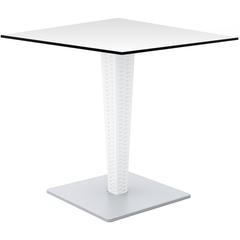 Riva HPL Top Square Table 24 inch White