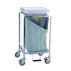 Single "Easy Access" Hamper w/ Foot Pedal, Blue Bag