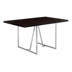 Dining Table, 60 Rectangular, Kitchen, Dining Room, Brown Laminate