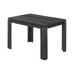 Dining Table, 48 Rectangular, Small, Kitchen, Dining Room, Black Laminate