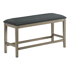 Bench, 42" Rectangular, Dining Room, Kitchen, Upholstered, Wood, Transitional