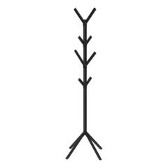 Coat Rack, Hall Tree, Free Standing, 8 Hooks, Entryway, 70H, Bedroom, Black