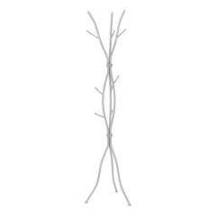 Coat Rack, Hall Tree, Free Standing, 11 Hooks, Entryway, 74H, Bedroom, Grey